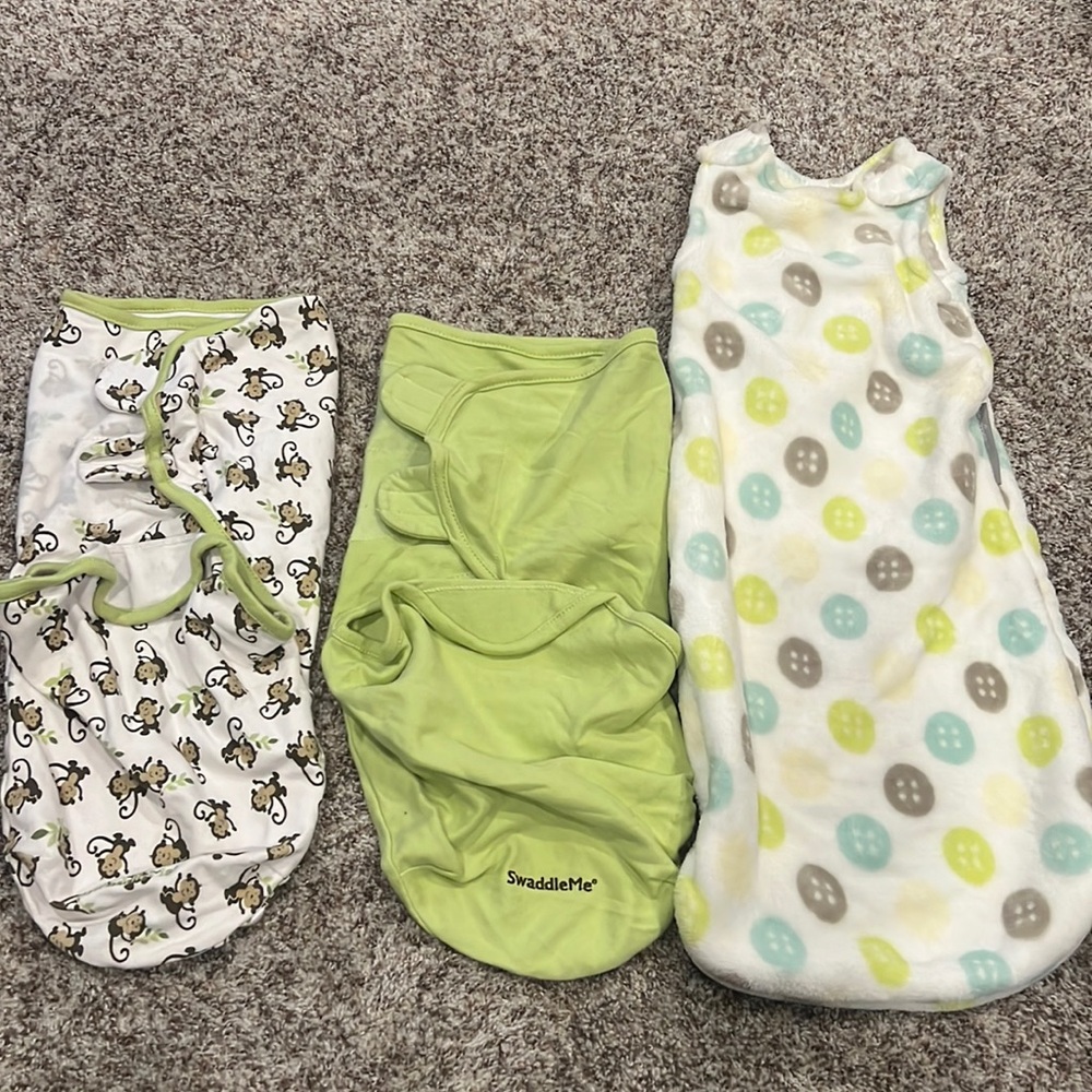Swaddle Me and Sleep Sack Bundle!! Size 0-3M